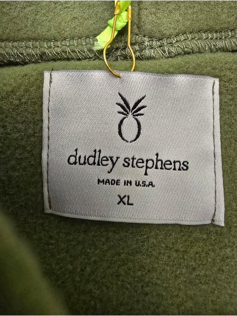 NEW Dudley Stephens Greenpoint Turtleneck Sweater Fleece Pullover Army Green XL - Picture 4 of 10